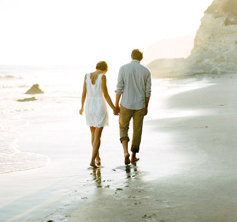 pareja en la playa